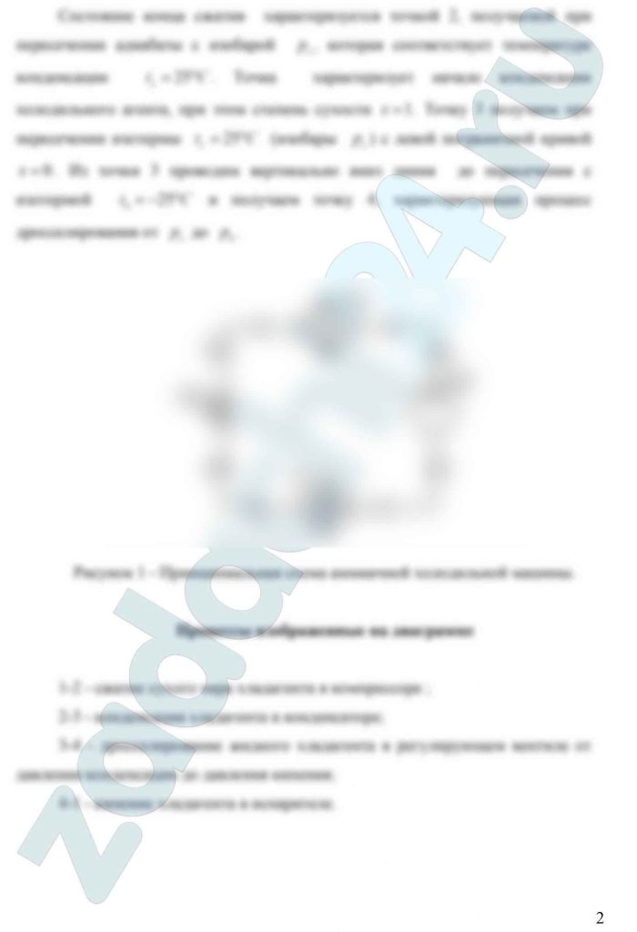 1000 кг/ч этилового спирта необходимо охлаждать от 20 до -15 ºС. Охлаждение ведется аммиаком, кипящим при -25 ºС. Определить теоретическую мощность, затрачиваемую компрессором. Температура конденсации аммиака 25 ºС, цикл сухой, переохлаждения нет.